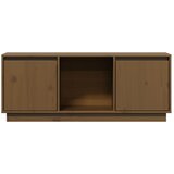 TV ormarić smeđa boja meda 110,5x35x44 cm od masivne borovine | Eponuda.com