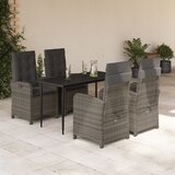  3-dijelni vrtni blagovaonski set sivi od poliratana | shoptok.hr