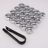 INF Set sivih zaščitnih pokrovčkov - 20 pokrovčkov + črna sponka 19 mm, (22103832) | Shoptok.si