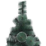 vidaXL Umjetno praznično drevo z lučkami in setom kroglic 120 cm | Shoptok.si