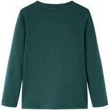  Dječja majica dugih rukava tamnozelena 92 | shoptok.hr