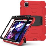 NIKCORP Ovitek za iPad Pro 11 (1. / 2. / 3. gen) robusten s stojalom in mestom za pisalo, rdeč - trpežna zaščita iz silikona in plastike, (5000139166) | Shoptok.si