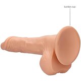 REALROCK Dong 10 - realistični dildo s testisi (25 cm) - naravni | Shoptok.si