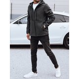 DStreet Men's transitional softshell jacket with hood dark gray | Eponuda.ba