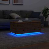 vidaXL Stolić za kavu s LED svjetlima boja hrasta artisan 90x50x40 cm | shoptok.hr