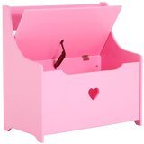 Premier Housewares Rožnata otroška omarica s klopjo 60x62x34 cm Pink Heart – | Shoptok.si