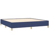  Krevet s oprugama i madracem plavi 200 x 200 cm od tkanine | shoptok.hr