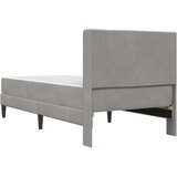  Okvir kreveta s madracem Svijetlo siva 90 x 190 cm Baršun | shoptok.hr
