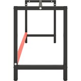  Okvir za radni stol mat crni i mat crveni 180x57x79 cm metalni | shoptok.hr