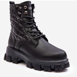 GOE Leather Ankle Boots Brogues Flat Heel | Shoptok.si