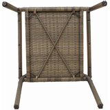  Vanjske Stolice 4 pcs Siva smeđa | shoptok.hr