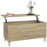  Klubska mizica sonoma hrast 90x44,5x45 cm inženirski les, (20714189) | Shoptok.si