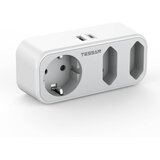 TESSAN Vtični razdelilec 324C (TS-324-C), 1x Schuko + 2x Euro vtičnici, 1x USB-A, 1x USB-C, (5000257207) Cene