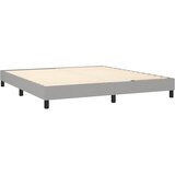  Krevet s oprugama i madracem svjetlosivi 180x200 cm od tkanine | shoptok.hr