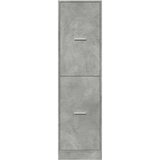 vidaXL Lekarniška omara betonsko siva 40x41x144,5 cm inženirski les | Shoptok.si