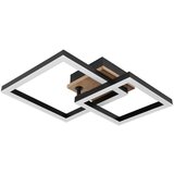 Globo LED stropna svjetiljka Bard (15 W, D x Š x V: 42 x 31 x 8 cm, Smeđa, Topla bijela) | shoptok.hr
