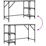  Radni stol boja hrasta 120x50x75 cm metal i konstruirano drvo | shoptok.hr