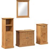  Set namještaja za kupaonicu 4 pcs boja meda 37 x 34 x 110 cm | shoptok.hr