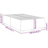 Okvir kreveta bez madraca tamnozeleni 120x200 cm baršunasti | shoptok.hr