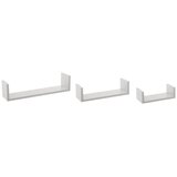 5five Zidne police 3 kom FIXY 22x10x7, 32x10x8,5, 42x10x10cm mdf, Bijele Cijene