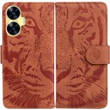 INORCO Denarnica Stojalo Shell za Realme C55 Tiger natisnjena PU usnjena torbica, ovitek za telefon proti padcu, (22035679) Cene
