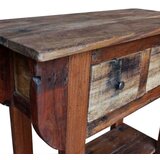 vidaXL Konzolni Stol Masivno Obnovljeno Drvo 80x35x80 cm | shoptok.hr