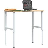 vidaXL Delovna miza 100x60x(71,5-98) cm trdna hrastovina | Shoptok.si