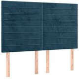  LED uzglavlje tamnoplavo 144x5x118/128 cm baršunasto | Eponuda.com