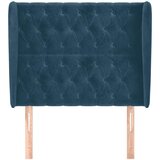  Uzglavlje s ušima tamnoplavo 103x23x118/128 cm baršunasto | shoptok.hr