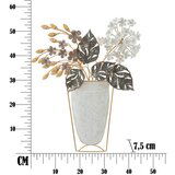 Mauro Ferretti Metalni zidni ukras 45,5x53 cm Floral – | shoptok.hr