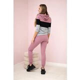 Kesi Set with colorful stripes dark pink+black | shoptok.hr