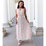 UR/CEO Beige floral dress Napolitano | shoptok.hr