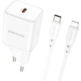 USB punjač sa kablom 1m Type-C to iPhone/lightning BOROFONE BN6 PD20W Type-C set white  USB punjač sa kablom 1m Type-C to iPhone/lightning BOROFONE BN6 PD20W Type-C set white Slike