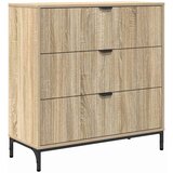vidaXL Ormarić / Komoda sonoma hrast 79,5 x 33 x 82 cm Konstruirano drvo | shoptok.hr