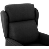  Massagerica s jastukom Crna 93.5 x 67.5 x 101.5 cm tkanina | shoptok.hr