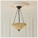 Endon 111884 - Luster na lancu Tiffany PEARL 3xE27/10W/230V prečnik 37 cm Cene