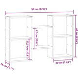 vidaXL Zidna polica boja hrasta sonome 96x18x60 cm konstruirano drvo | shoptok.hr