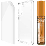 PanzerGlass čistilni ovitek za Samsung Galaxy S21+ (TPU, ClearCase, 30 ml sprej) (B7260) | Shoptok.si