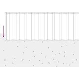  Ograda oko Travnjaka 5 m x 20 cm Pocinčani čelik Srebrna | shoptok.hr