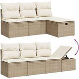  8-dijelni set vrtnih sofa od poliratana s jastucima bež | shoptok.hr