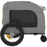 vidaXL zeleni kolica za pse Poliester, Čelik 124 x 53 x 53 cm Sklopivo | shoptok.hr