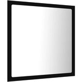 vidaXL lED kupaonsko ogledalo crno 40 x 8,5 x 37 cm konstruirano drvo | shoptok.hr