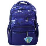  ruksak s printom dinosaura T-REX 20L - tamno plavi Cene