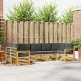  Set vanjskih sofa 6 pcs Bijela i Antracit 304 x 128,5 x 73 cm | shoptok.hr