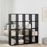 vidaXL Ormarić za knjige Crni hrast 137.5 x 29 x 137.5 cm | shoptok.hr