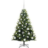 vidaXL Umjetna zložljiva božićna jelka 150 LED Zelena 120 cm PVC in PE | Shoptok.si