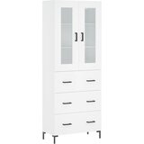 Visoka komoda bijela 69,5x34x180 cm konstruirano drvo | shoptok.hr