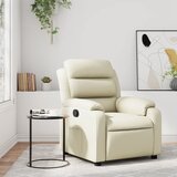Maison Chic Počivalnik - Relax naslanjač krem umetno usnje, (22040354) | Shoptok.si