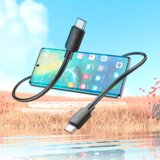 hoco. podatkovni polnilni kabel X96 Type C na Type C 1,m 100W 5A - črn | Shoptok.si