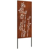 vidaXL Zaslon za zasebnost v vrtu Cvetlični Rjav 50 x 140 cm, (5000207459) Cene